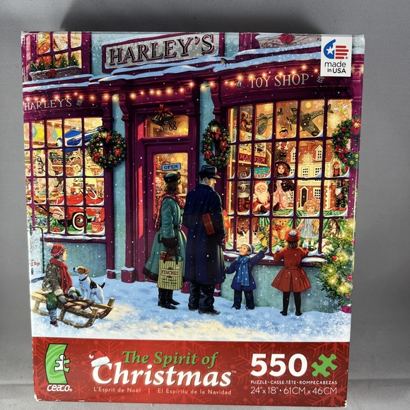 Other - Ceaco Spirit Of Christmas Jigsaw Puzzle 550 Piece Multi-Color Holiday USA